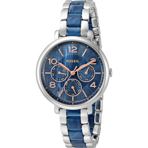 Uhrenarmband Fossil ES4011 Rostfreier Stahl Blau 14mm